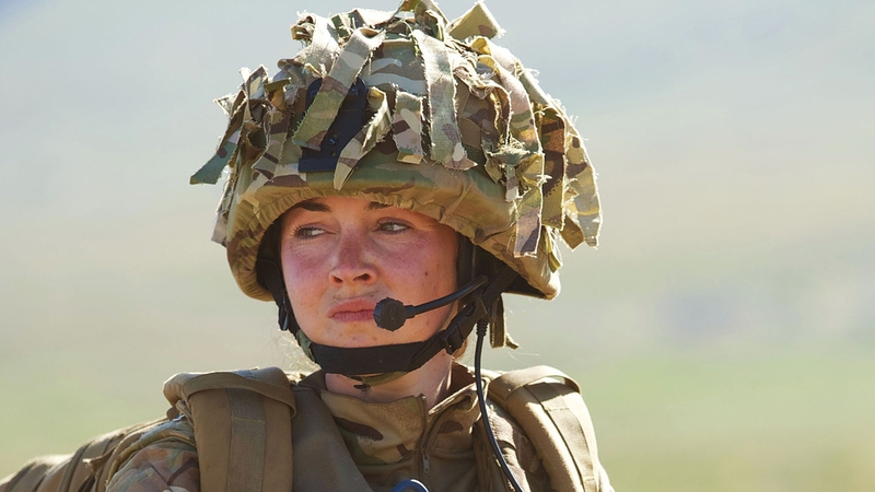 Turner as Molly in Our Girl - "It's quite nice because the two boys are so different"