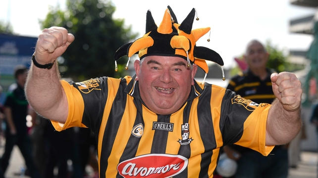 Kilkenny supporter Sean Kennedy, Glenmore, Kilkenny, ahead of the game