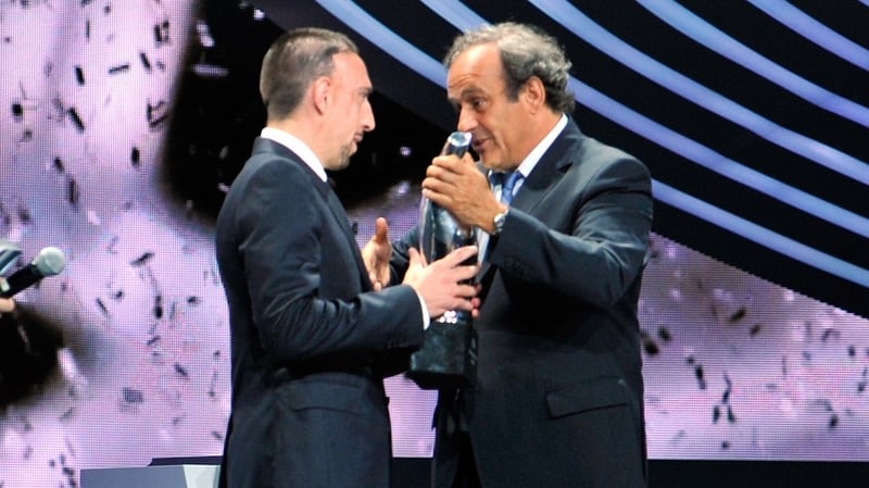 Franck Ribery came third in the FIFA Ballon d'Or in 2013