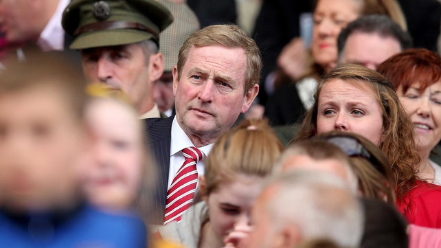 An Taoiseach Enda Kenny was an interested spectator in the crowd