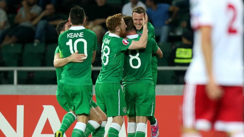 Aidan McGeady scored twice for Ireland