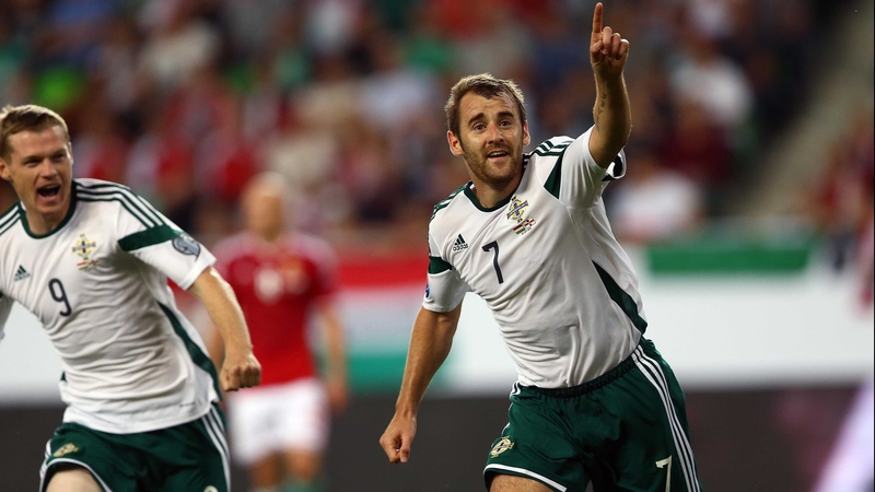 Kyle Lafferty celebrates his goal