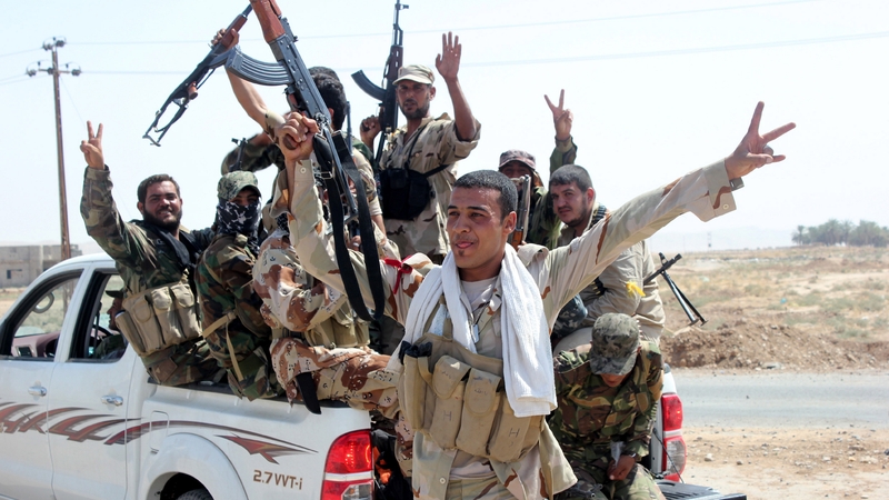 Kurdish and Iraqi forces have been battling IS fighters in northern Iraq