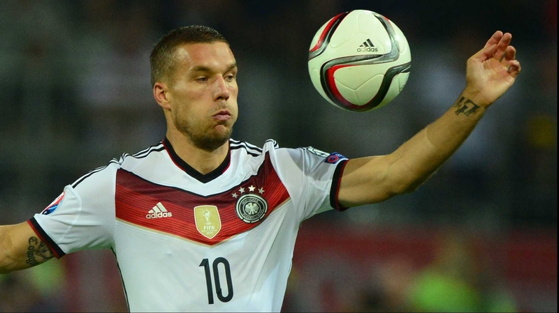 Lukas Podolski insists he has no thoughts of international retirement