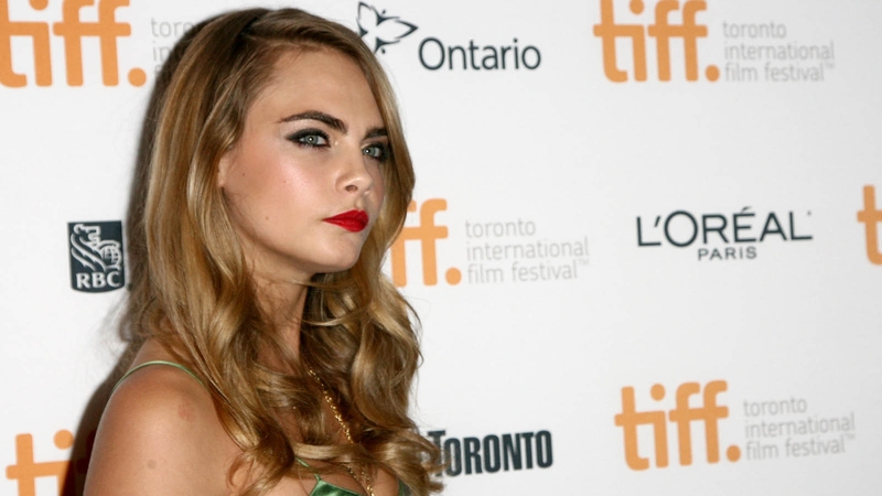 Cara Delevingne at the Face Of An Angel premiere at TIFF