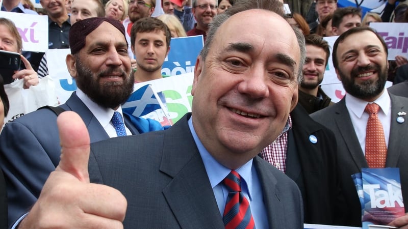 Scottish First Minister Alex Salmond said competition between Ireland and Scotland was a good thing