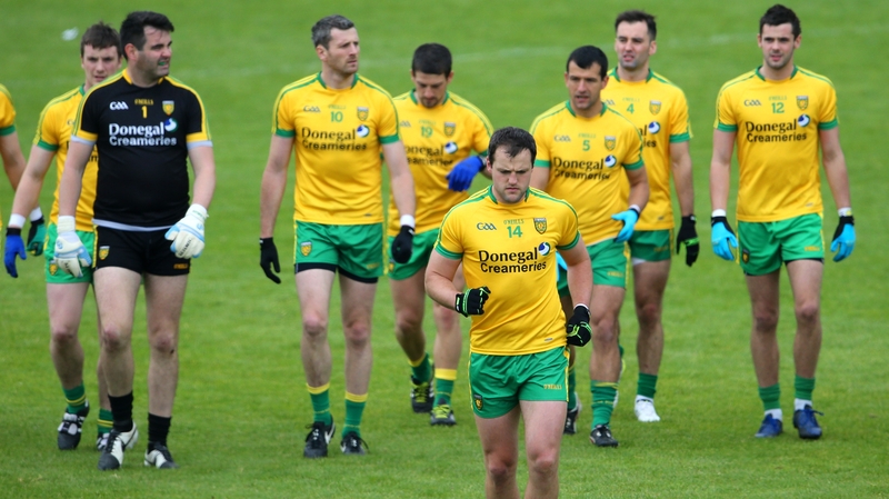 25 May - Donegal captain Michael Murphy leads his players into battle for their Ulster opener against Derry at Celtic Park