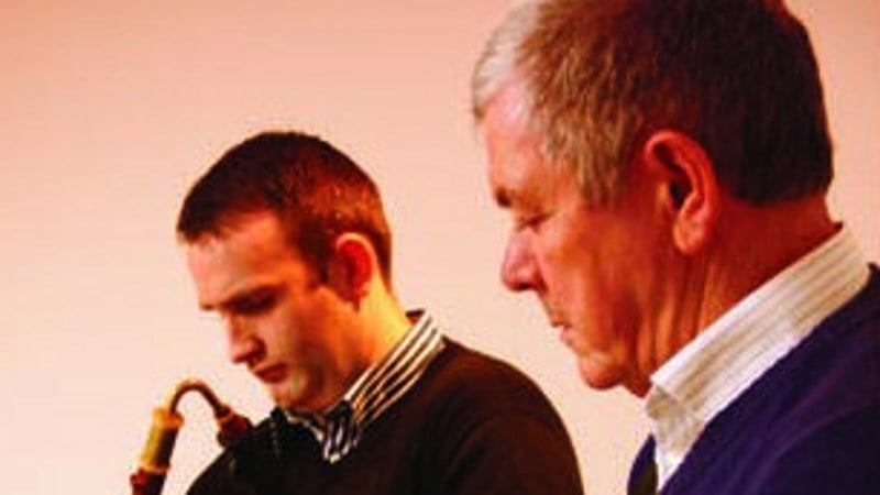 Piper Padraig McGovern and accordion player Peter Carberry