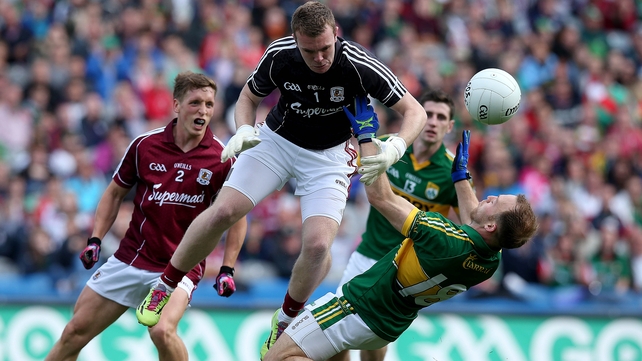 3 August - Galway goalkeeper Thomas Healy collides with Darran O'Sullivan in the All-Ireland quarter-final