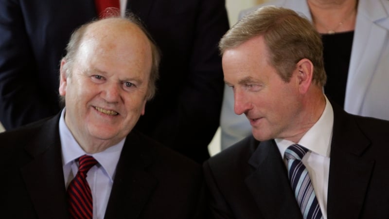 Michael Noonan gave the improved forecast ahead of Fine Gael's think-in, which is taking place in Cork