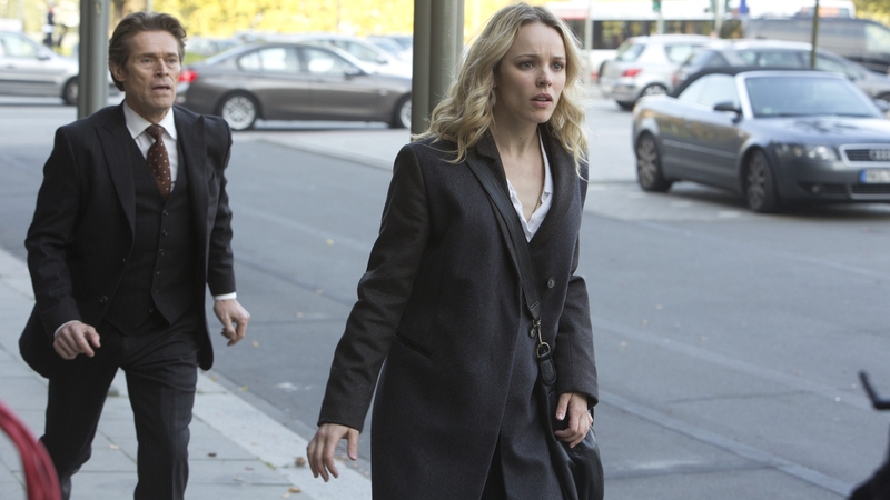Rachel McAdams and Willem Dafoe in A Most Wanted Man