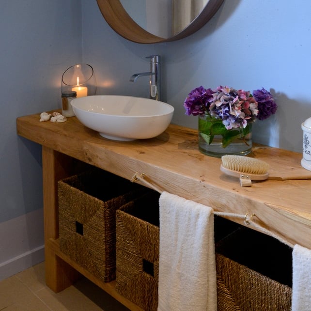 Wetroom Ikea Storage Baskets €18.00. Stockholm Mirror, walnut veneer €70.00 at Ikea. Dulux Colour Mixing - 30 BB 63071 – Diamond Eggshell 2.5L RRP €40.99 | Paint: Dulux Colour Mixing - 50 GG 63042 | Dulux Colour Mixing- 90 BG 56125