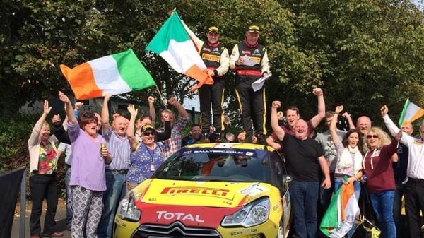 Daniel McKenna and Arthur Kierans celebrate their win (Picture credit: David Greer)