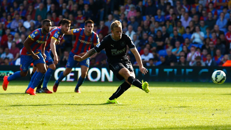 Scott Arfield ails to score from the penalty spot