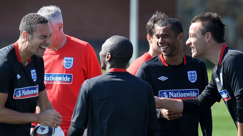 The former England team-mates, seen here in 2010, are no longer on good terms
