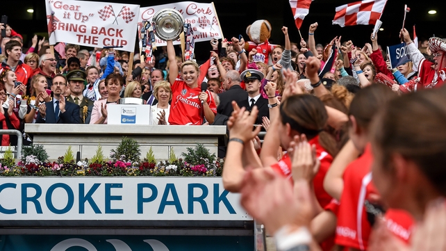 Anna Geary finally lifted the trophy after Cork emerged victorious...