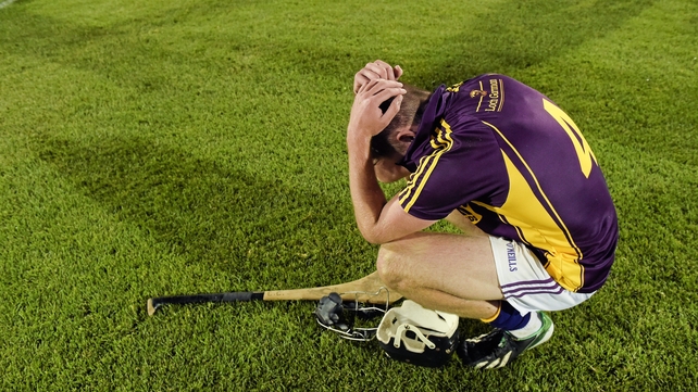 Wexford's Eoin Conroy was disconsolate after the U-21 final