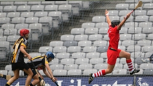 Cork's Angela Walsh celebrates after scoring a goal