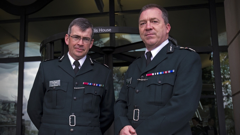 Deputy Chief Constable Drew Harris (left) with PSNI Chief Constable Matt Baggott in London