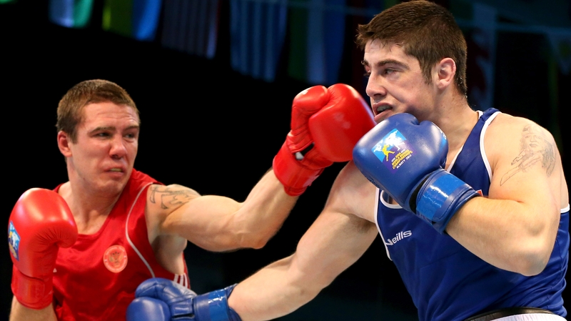 Ward (r) beat Ivanov in the AIBA World Elite Championships last year
