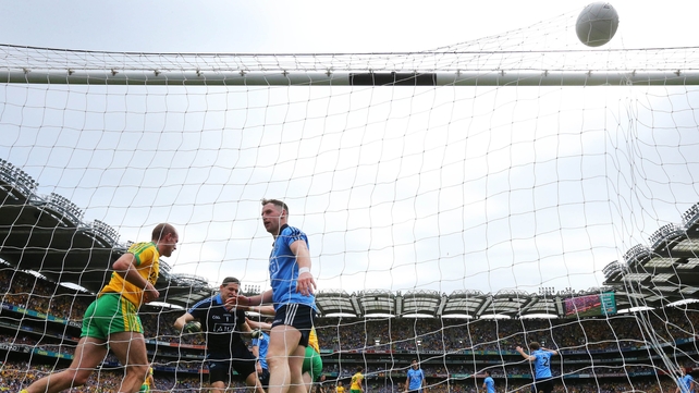 31 August - Colm McFadden essentially puts the semi-final to bed with Donegal's third goal as Stephen Cluxton and Philly McMahon can only watch on