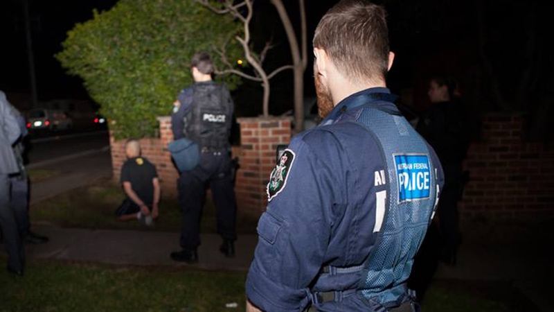 More than 800 police were involved in the pre-dawn security operation