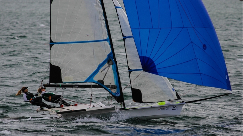 Brewster and Tidey in action earlier today