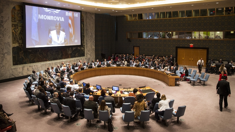 The United Nations Security Council meeting on the ebola outbreak in west Africa