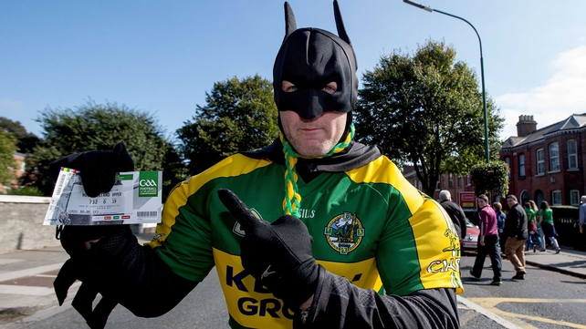 Batman disguised as a Kerry fan