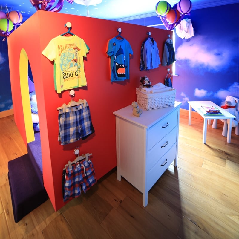 Clouds wallpaper: €75 per roll ex VAT (rolls come in 3ft x 9ft) - www.wallmural.ie | Enudden knobs: Ikea, €2 www.ikea.com/ie/en/