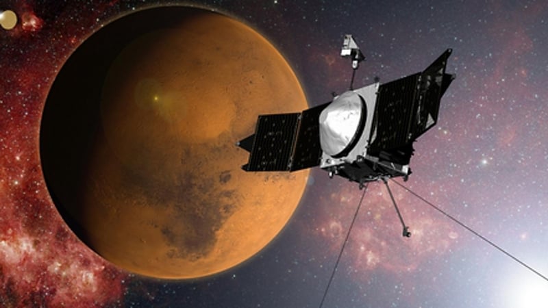 The MAVEN spacecraft had a ten-month journey to reach Mars (Pic: NASA)