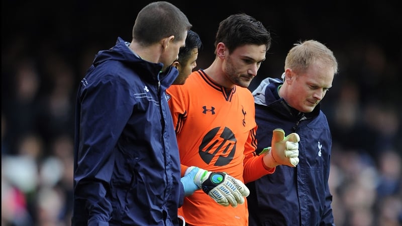 Spurs' Hugo Lloris returned to the field against Everton last season despite suffering a concussion
