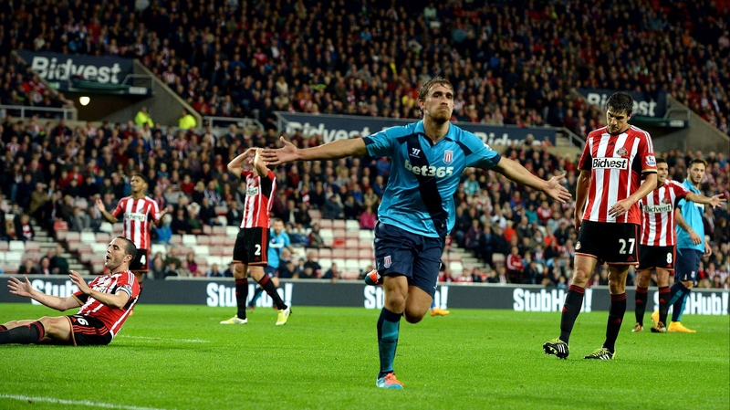 Marc Muniesa scored twice for Stoke at the Stadium of Light
