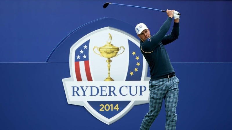 Henrik Stenson during practice at Gleneagles ahead of this week's Ryder Cup