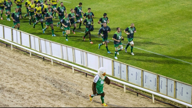 Before that, on Friday, Connacht's players tried to keep pace with Eddie the Eagle ahead of their game against Leinster