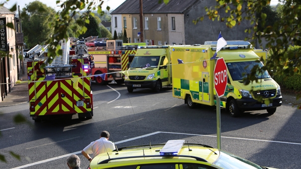 The three men were hit by a car in the village of Parteen