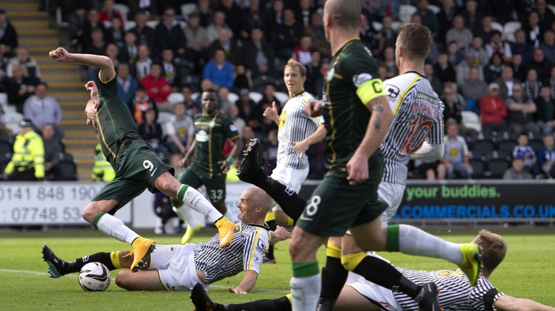 John Guidetti struck twice for the visitors