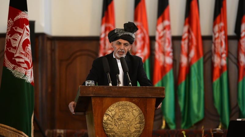 Ashraf Ghani was sworn in as president in Kabul this morning