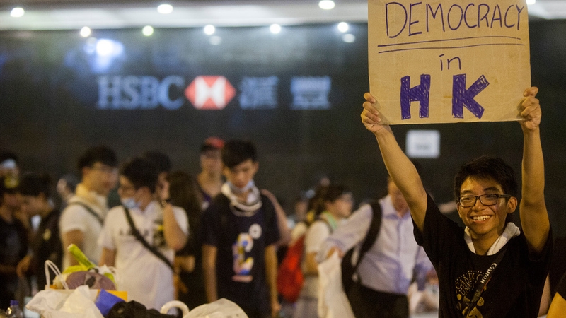 Protesters are demanding full democracy for Hong Kong