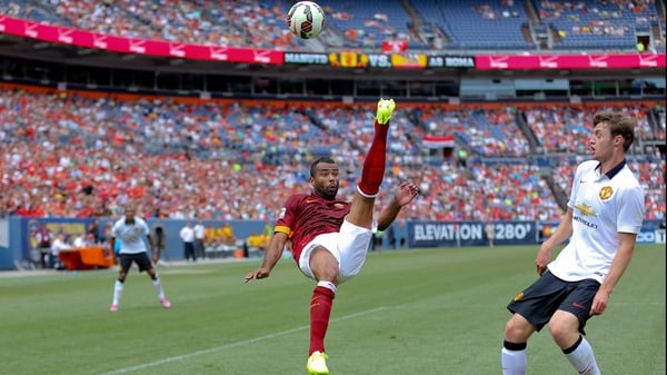Ashley Cole made his final appearance for Roma last March