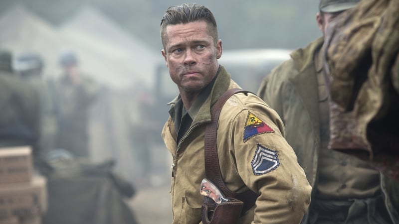 Pitt as Don 'Wardaddy' Collier in Fury