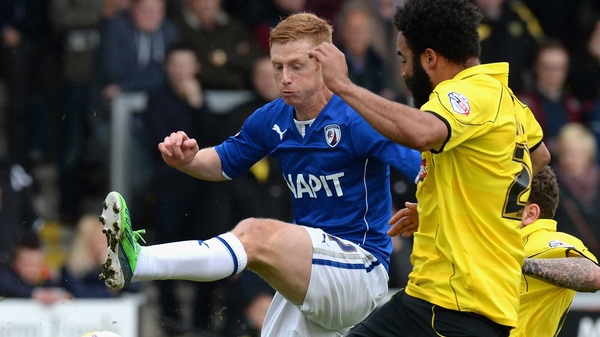 Eoin Doyle (L) is the top scorer across all four divisions in England