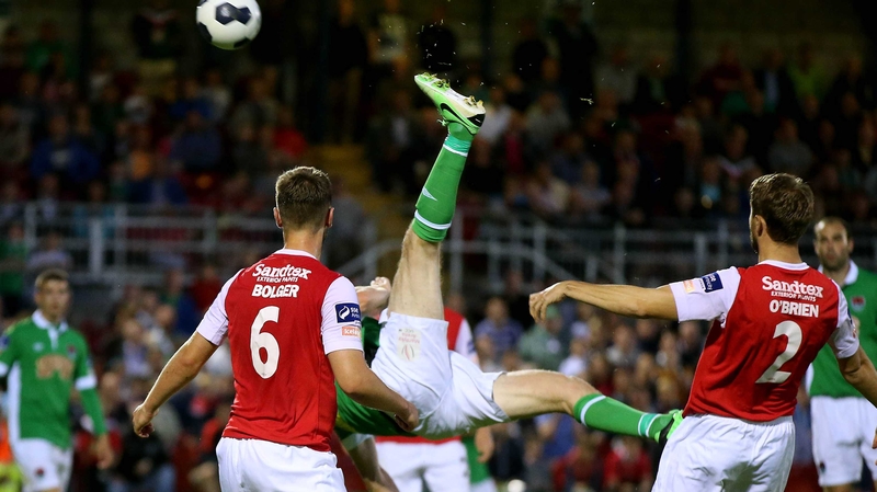Cork City's Colin Healy scored a stunner against St Patrick's Athletic