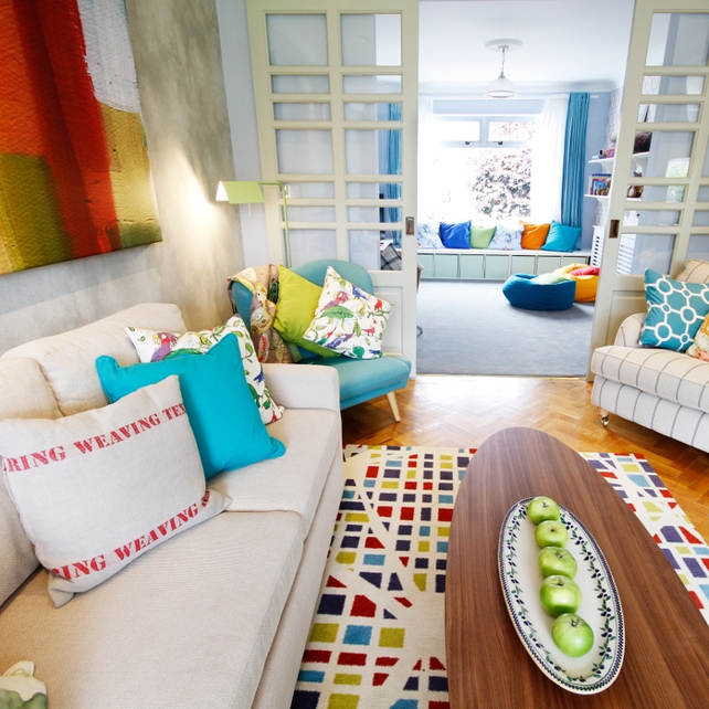 Canvas: €700 +VAT, prices vary on image chosen, www.wallmural.ie
Rug: €45 sq/m by EGE Carpets