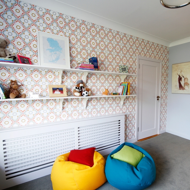 Wallpaper: Layers 48990, €48.59/roll, by www.bnwallcoverings.co.uk
Bean Bags €47.99 each Rucomfy.ie