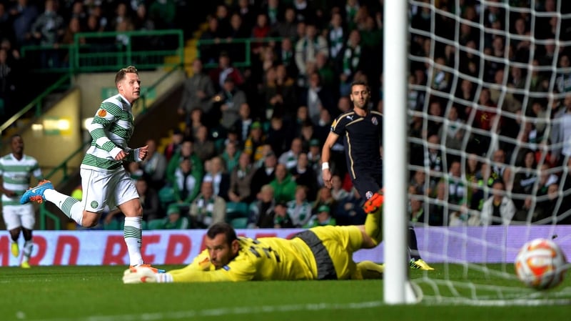 Kris Commons scores the game's only goal for Celtic