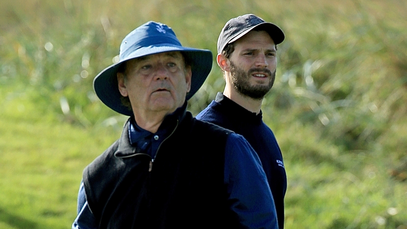 Golfers Bill Murray and Jamie Dornan