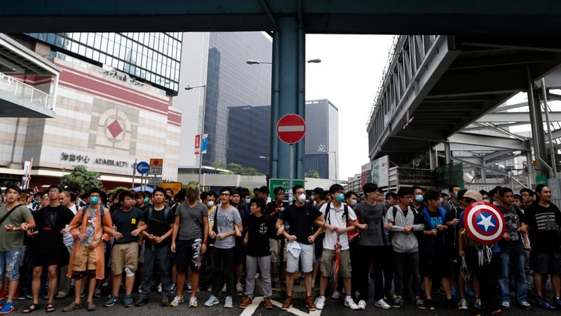 Pro-democracy activists have vowed to hold their ground through the weekend