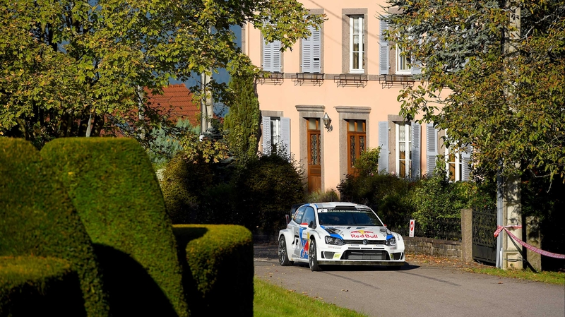 Leader Jari-Matti Latvala in Strasbourg on day two