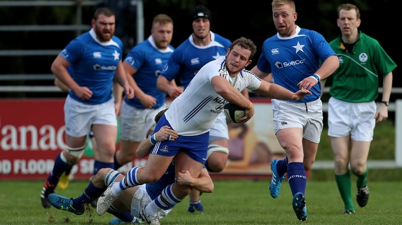 Cork Con's Andrew O'Driscoll is tackled during the win against St Mary's College